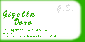 gizella doro business card